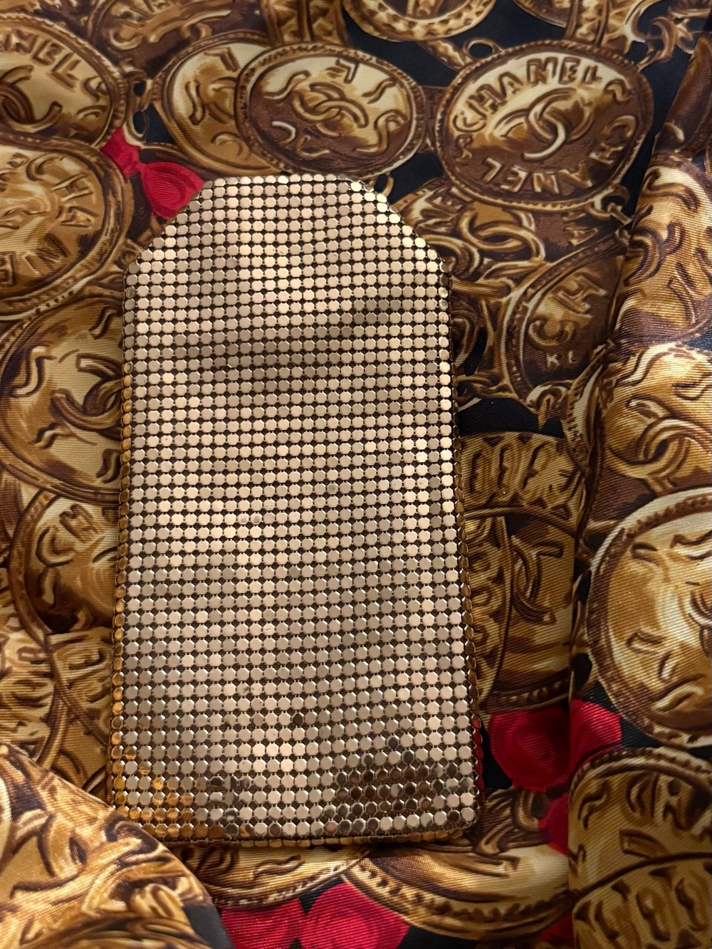 Whitening Davis Gold Mesh glasses Holder - 24K Shine